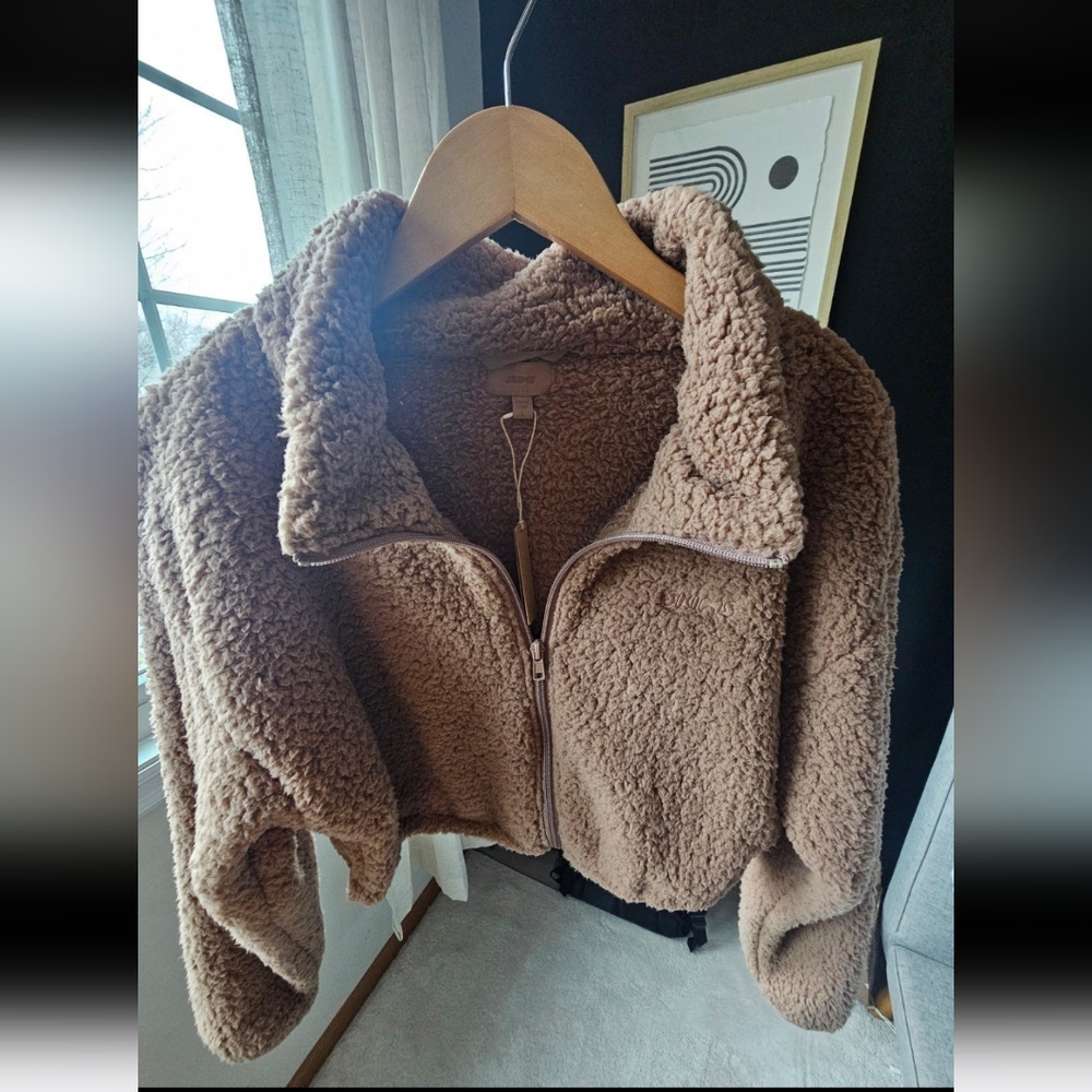 Skims Cozy Tan Sherpa Jacket